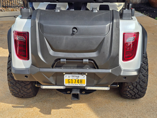 EVOLUTION D5 Forward facing license plate bracket with led reverse lights